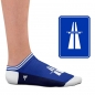 Preview: Socken im Design "Autobahn" - Sneaker / Kurz